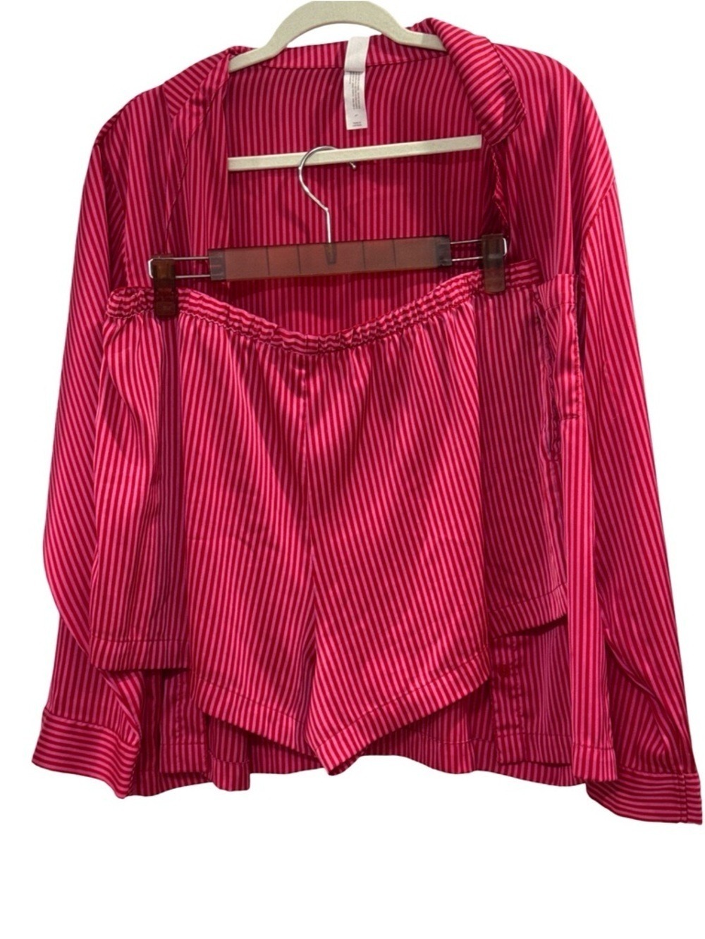 Auden Pink and Red Striped Sleep Top